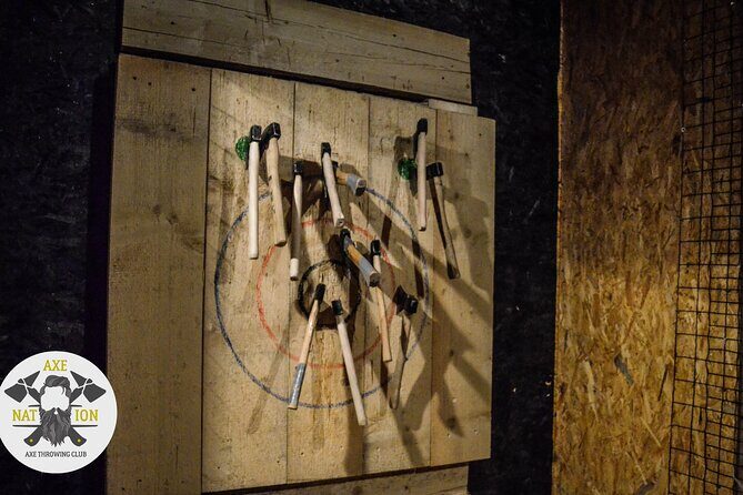 Axe Throwing Krakow in Axe Nation - best club in Poland - Unlimited Throws and Axe Choice: More Fun per Minute