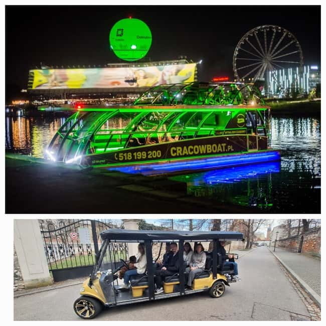 City Tour Cracow golf car plus Cruise on the Vistula River. - From Florian Gate to the Old Town Entrance: Getting Oriented Fast