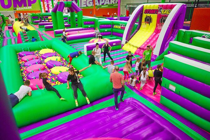 GOjump MEGAPARK Kraków-Sikorki 1h ticket: GOair Inflatable Park - Price and value: $12.98 is the start, not the total