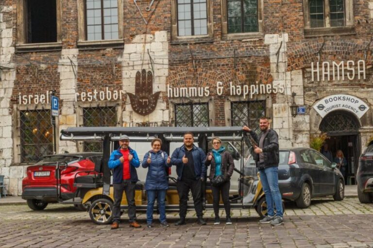 Krakow: City Sightseeing Tour Eco Electric Buggy Golf Cart - Jewish Quarter and ghetto sites: why the route is built this way
