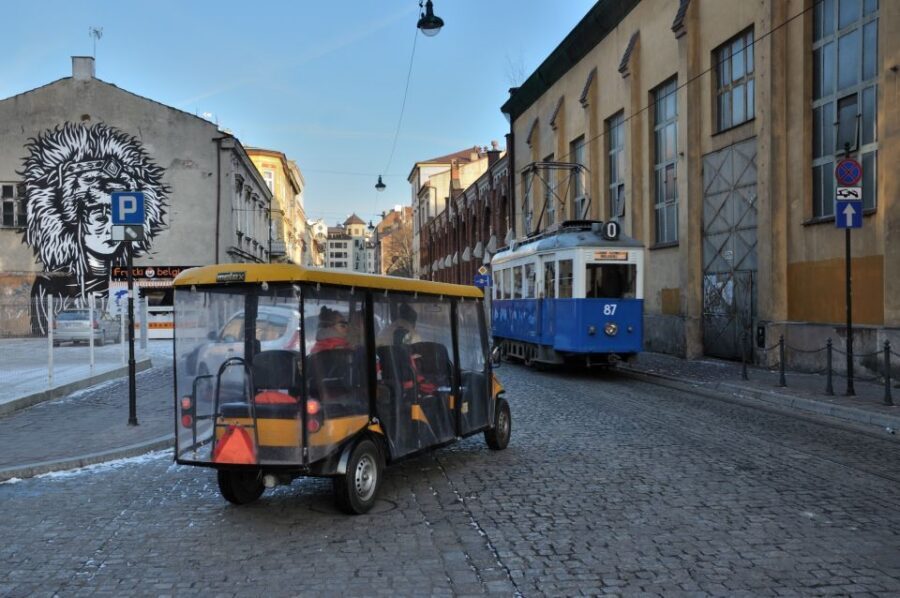 Krakow: Jewish Quarter and Ghetto Sightseeing Golf Cart Tour - Kazimierz Streets and the 20+ Monuments: Learning Without the Burn