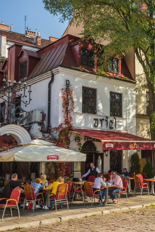 Krakow: Jewish Quarter Kazimierz & Schindler's Factory Tour - Kazimierz today: cafes, art, and the neighborhood’s modern beat