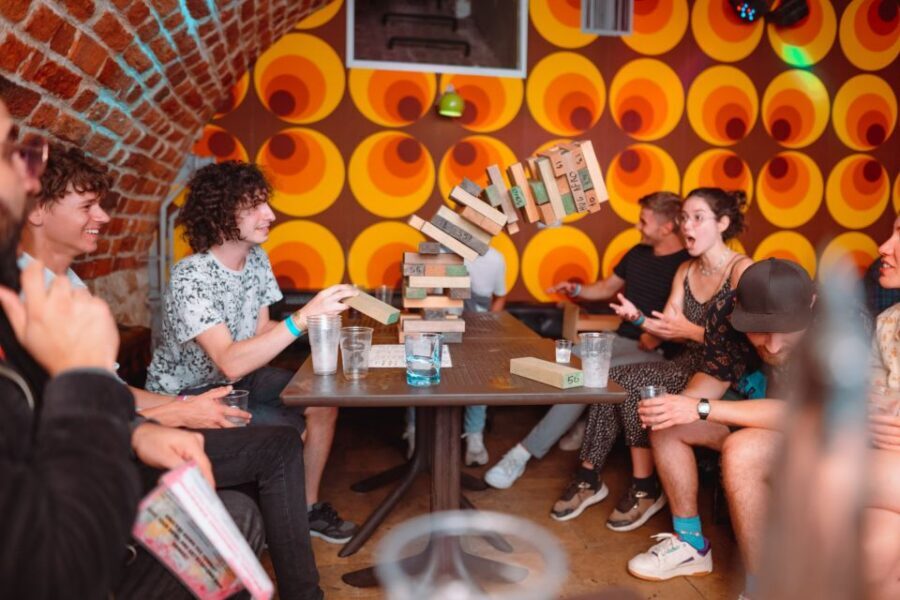 Krakow: Pub Crawl with 1 Hour of Unlimited Alcoholic Drinks - Drinking games that actually help you meet people fast