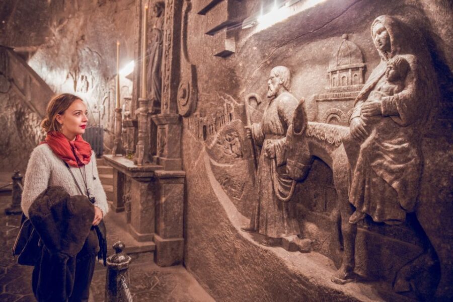 Krakow: Wieliczka Salt Mine Guided Tour - How the guided part works underground (earpieces and 2.5 hours)