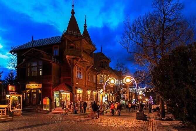 Zakopane Private day trip from Krakow with Hot Springs, cable Car - Wielka Krokiew: the ski-jump landmark in the middle of town
